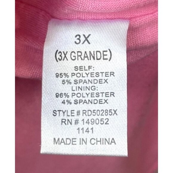 NWT Fashion Nova Midi Bodycon Size 3X Bella Ribbed Summer Barbie Pink Dress - Picture 10 of 11